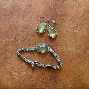 Silver Bracelet & Earring Set